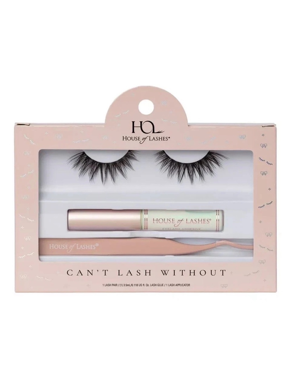House of Lashes False Eyelashes, Glue and Applicator Tool Set New